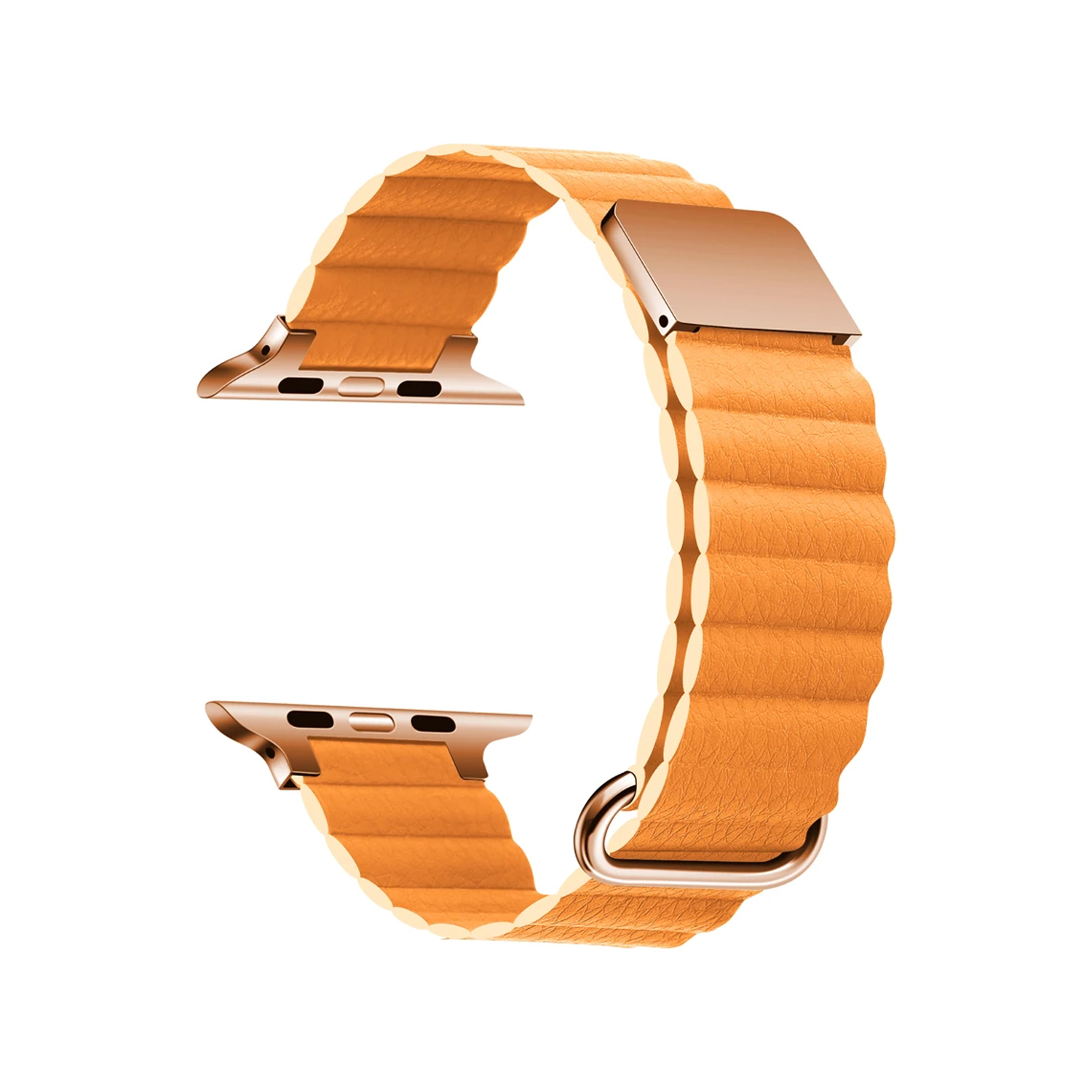 Forzacase Apple Watch Ultra 49mm için Manyetik Tokalı Deri Kordon Kayış - FC170