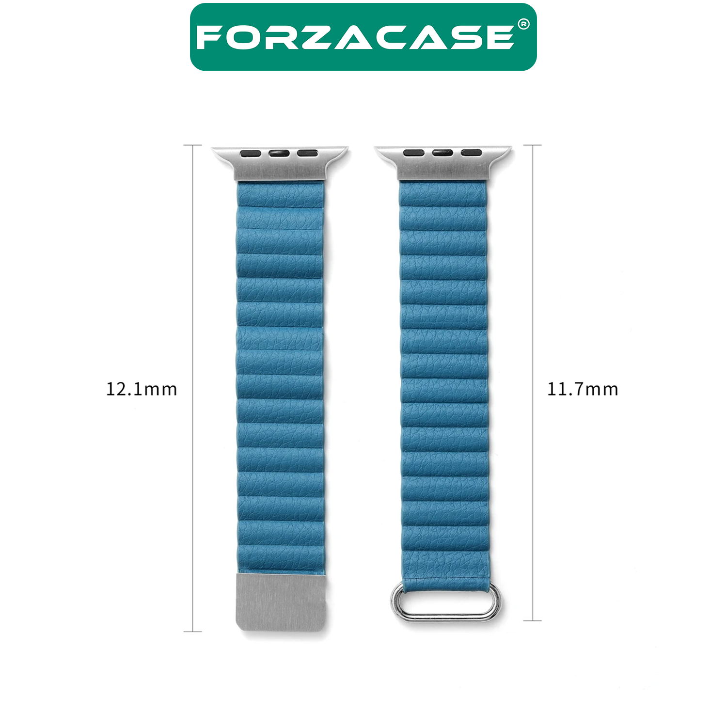Forzacase Apple Watch Ultra 49mm için Manyetik Tokalı Deri Kordon Kayış - FC170