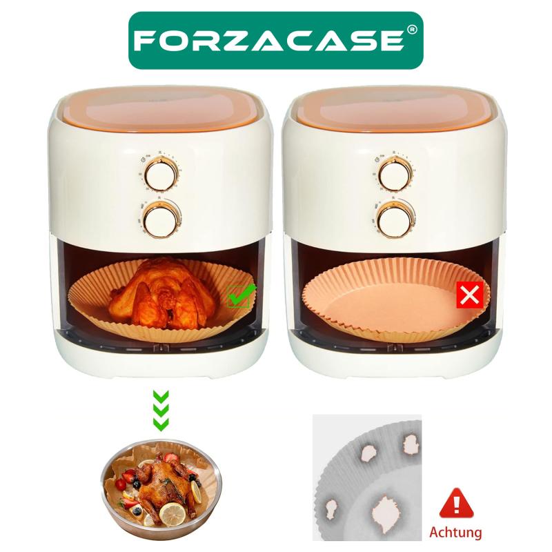 Forzacase 50 Adet AirFryer Hava Fritözü Pişirme Kağıdı Yağ Geçirmez Tabak Model - FC184