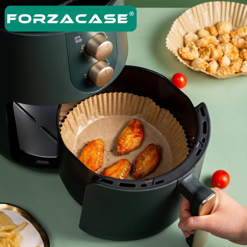 Forzacase 50 Adet AirFryer Hava Fritözü Pişirme Kağıdı Yağ Geçirmez Tabak Model - FC184