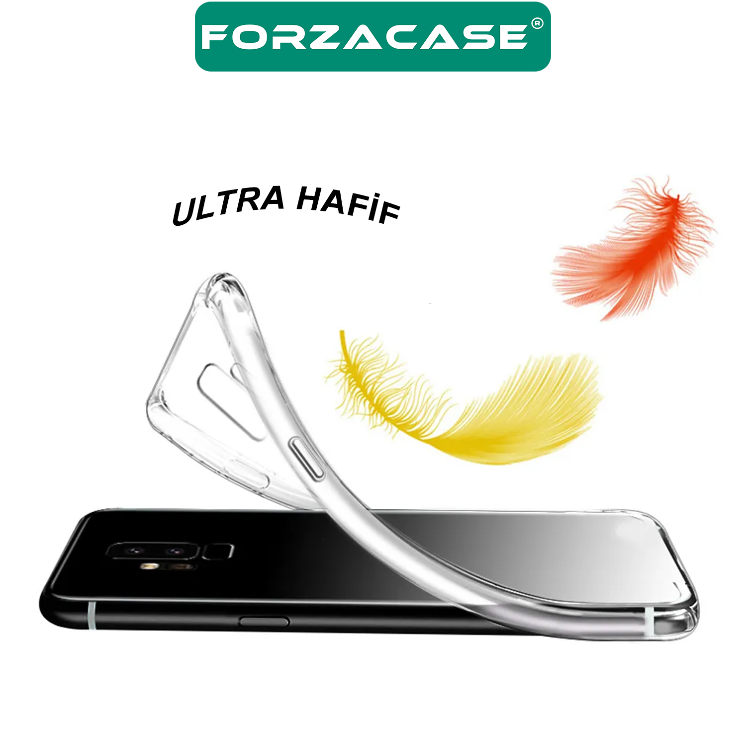 Forzacase OnePlus 9 Pro uyumlu Soft Slim Serisi Şeffaf Silikon Kılıf - FC194