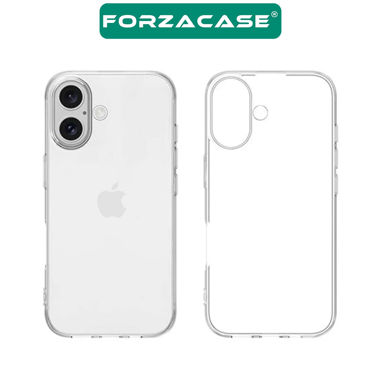 Forzacase iPhone 16 Plus uyumlu Soft Slim Serisi Şeffaf Silikon Kılıf - FC194