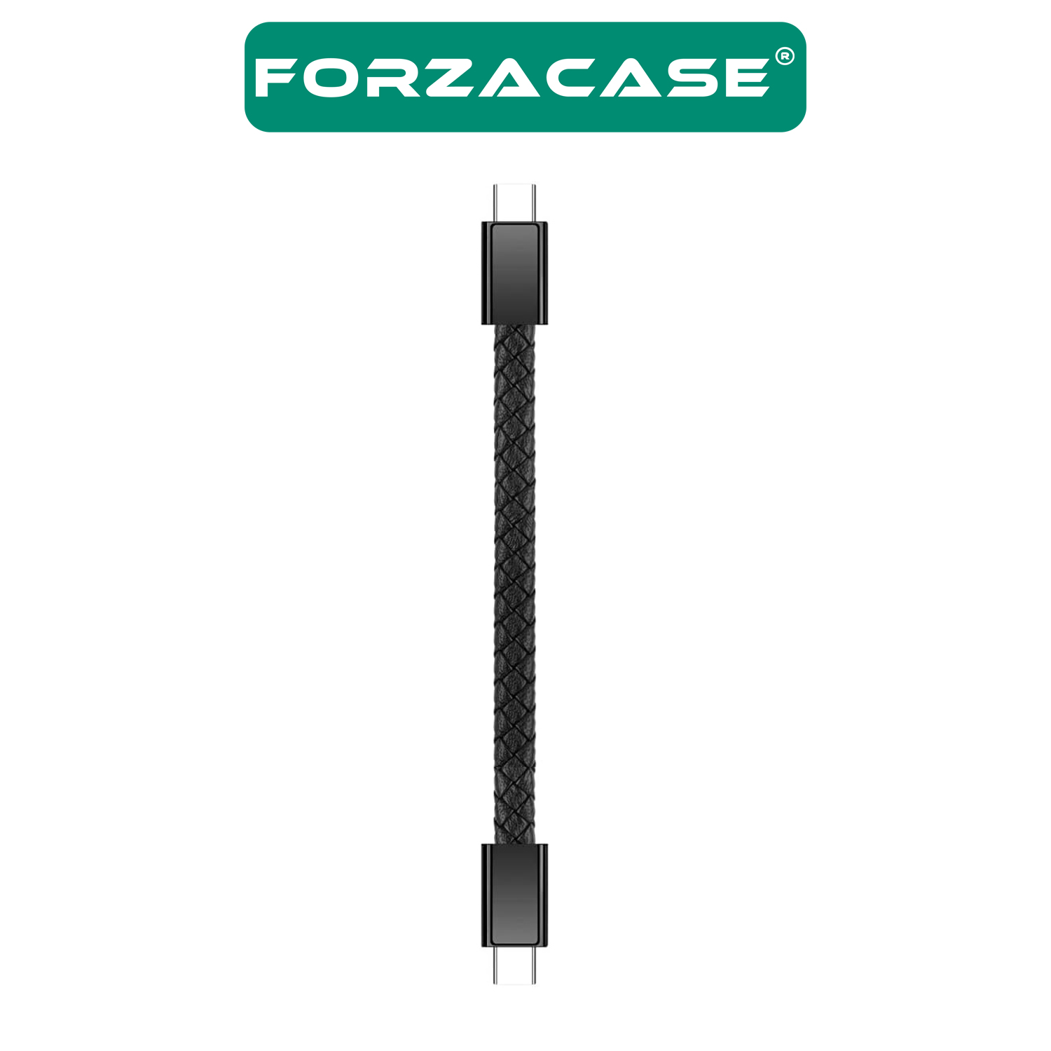 Forzacase iPhone 15 Serisi ile uyumlu Type-C to Type-C Deri Bileklik Şarj Data Kablosu PD 66W FC198