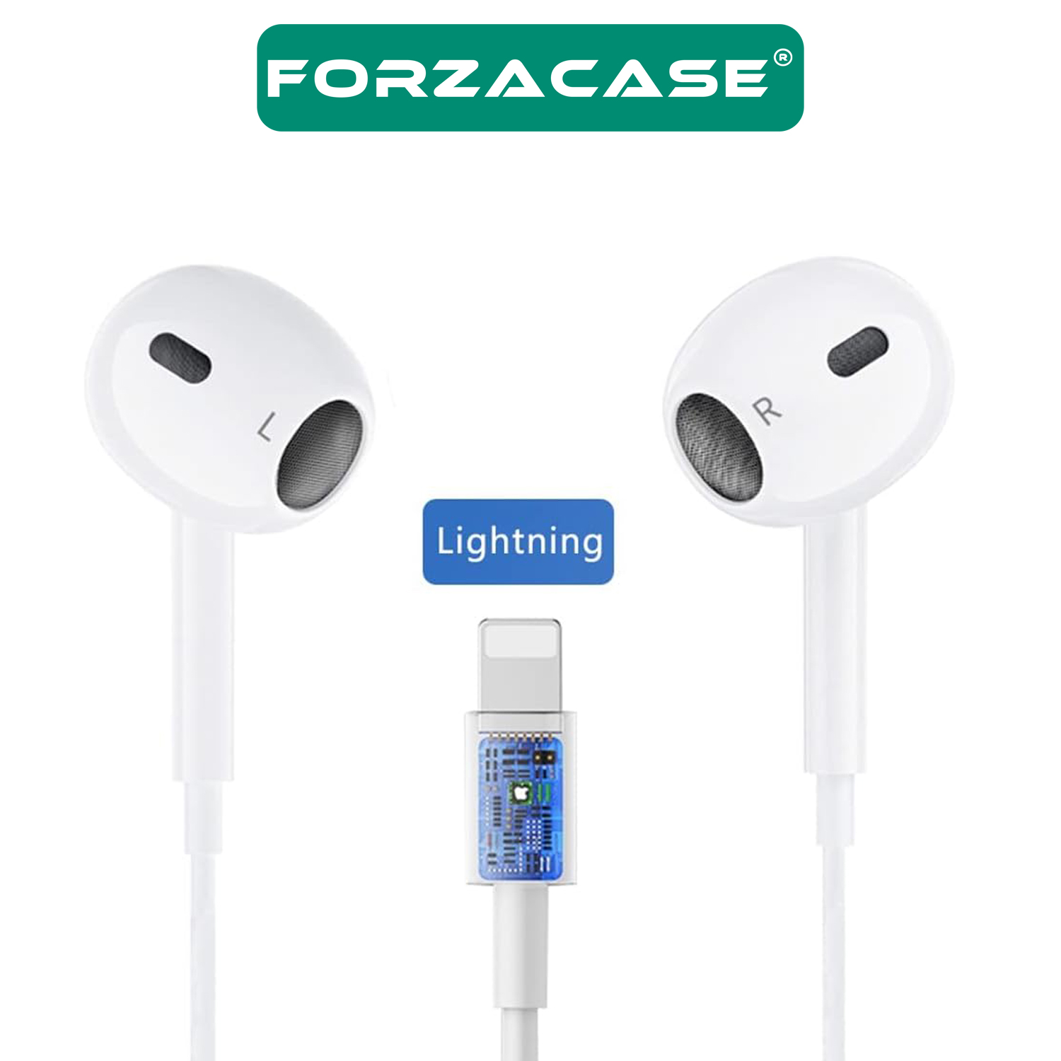 Forzacase iOS 7 8 9 10 11 12 13 14 Uyumlu iPhone Lightning Girişli Bluetooth Destekli Kulaklık - FC204