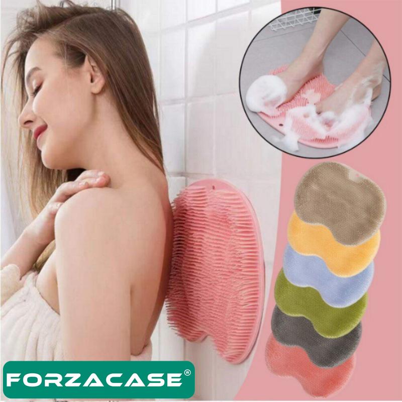 Forzacase Yumuşak Silikon Vantuzlu Banyo Sırt Fırçası Ve Masaj Matı - FC214