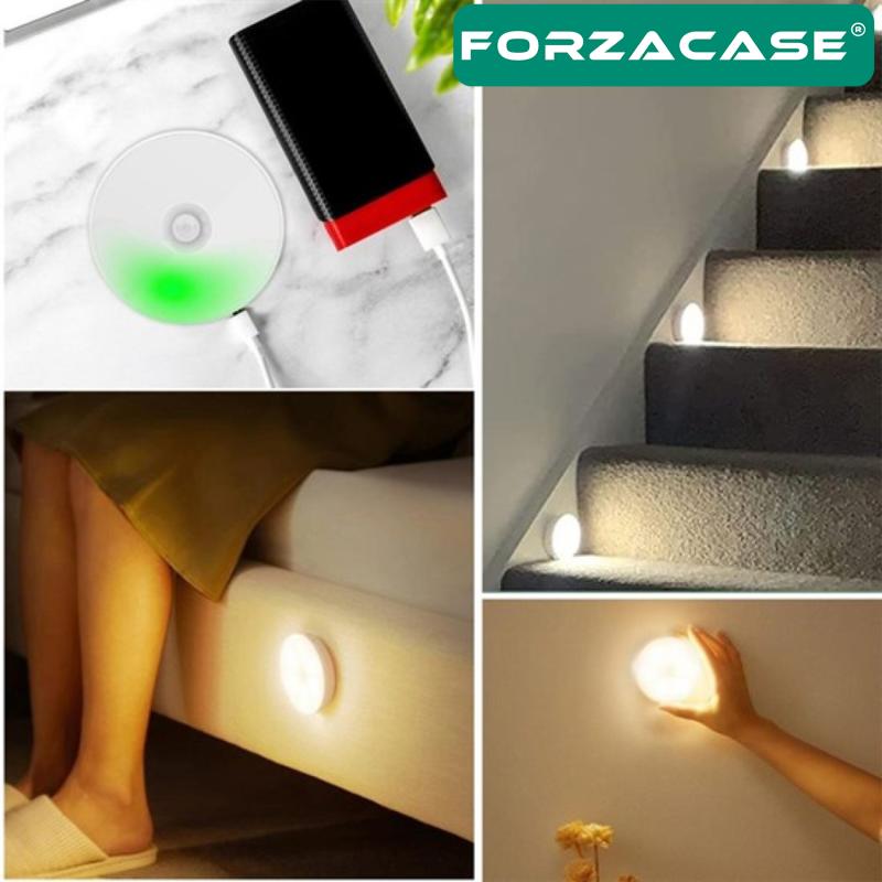 Forzacase Hareket Sensörlü USB Şarjlı Mıknatıslı Led Işık Lamba - FC219