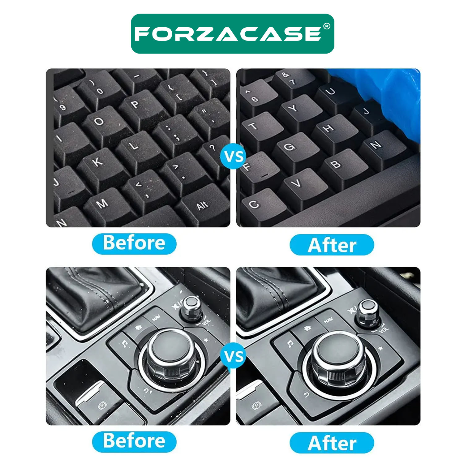 Forzacase Mouse Klavye Temizleme Jeli Ev Otomobil Torpido Kumanda Tuş Temizlik Hamuru - FC227