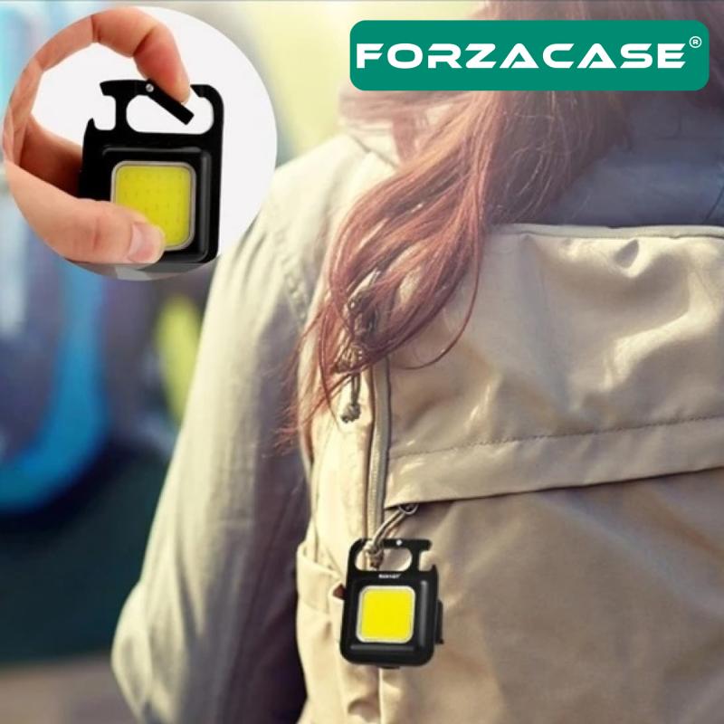 Forzacase 30 COB Led Mıknatıslı Anahtarlık Şişe Açacağı Mutfak Ev Garaj Kamp Outdoor Led Lamba FC231