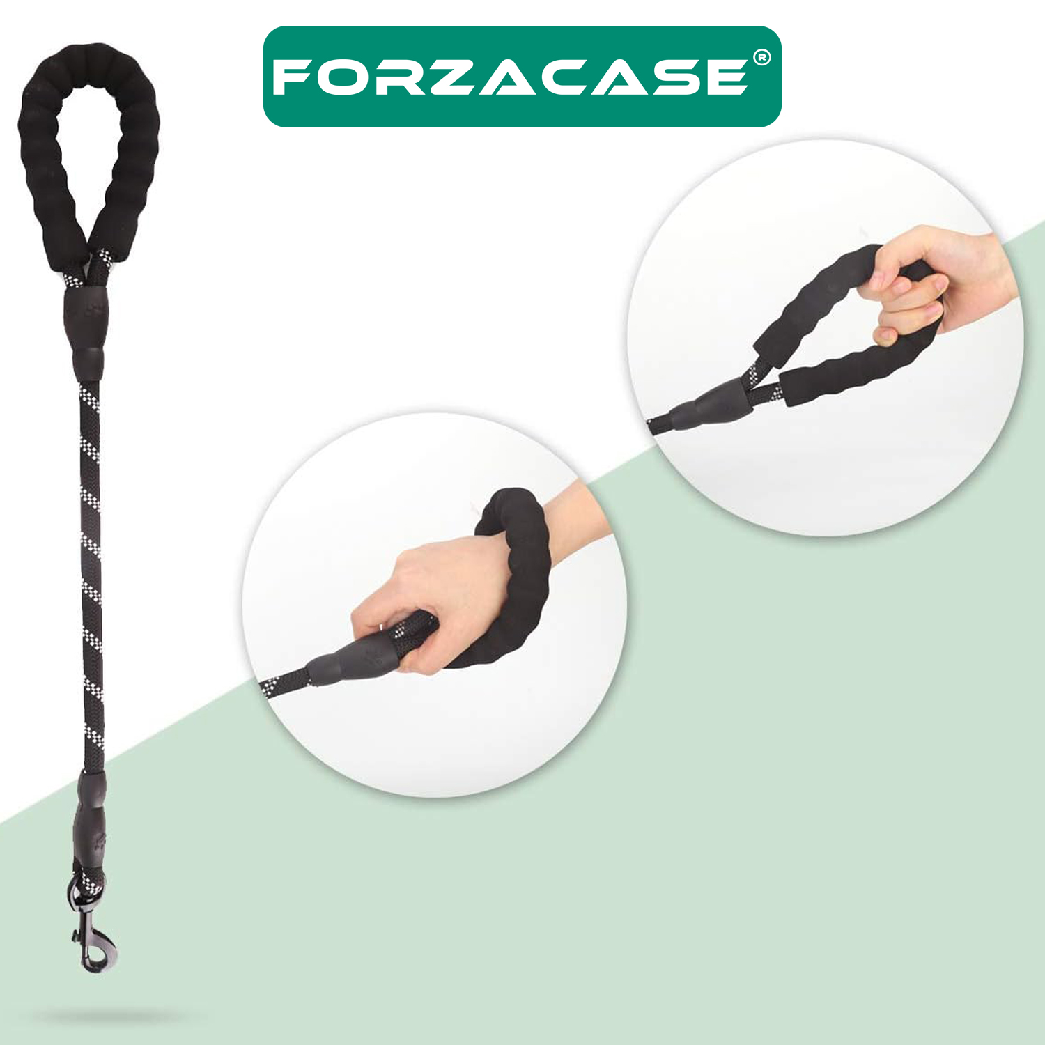 Forzacase Orta ve Büyük Boy Köpekler için Reflektörlü Gezdirme Tasması 130 cm - FC235