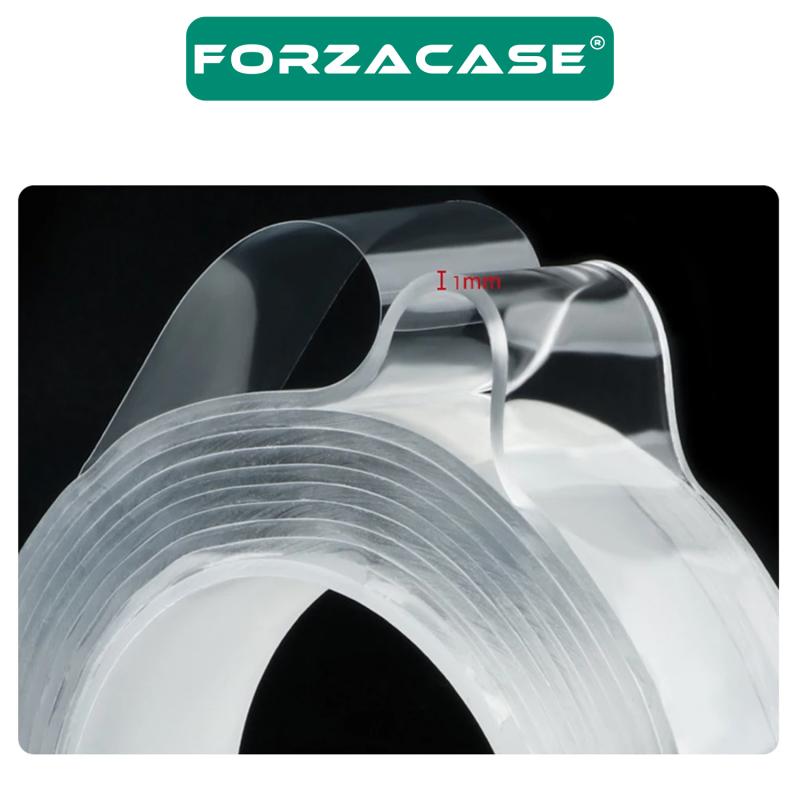Forzacase Çift Taraflı Nano Teknolojili Süper Güçlü Bant 5 metre Duvar Fayans Ev Mutfak Araba FC237
