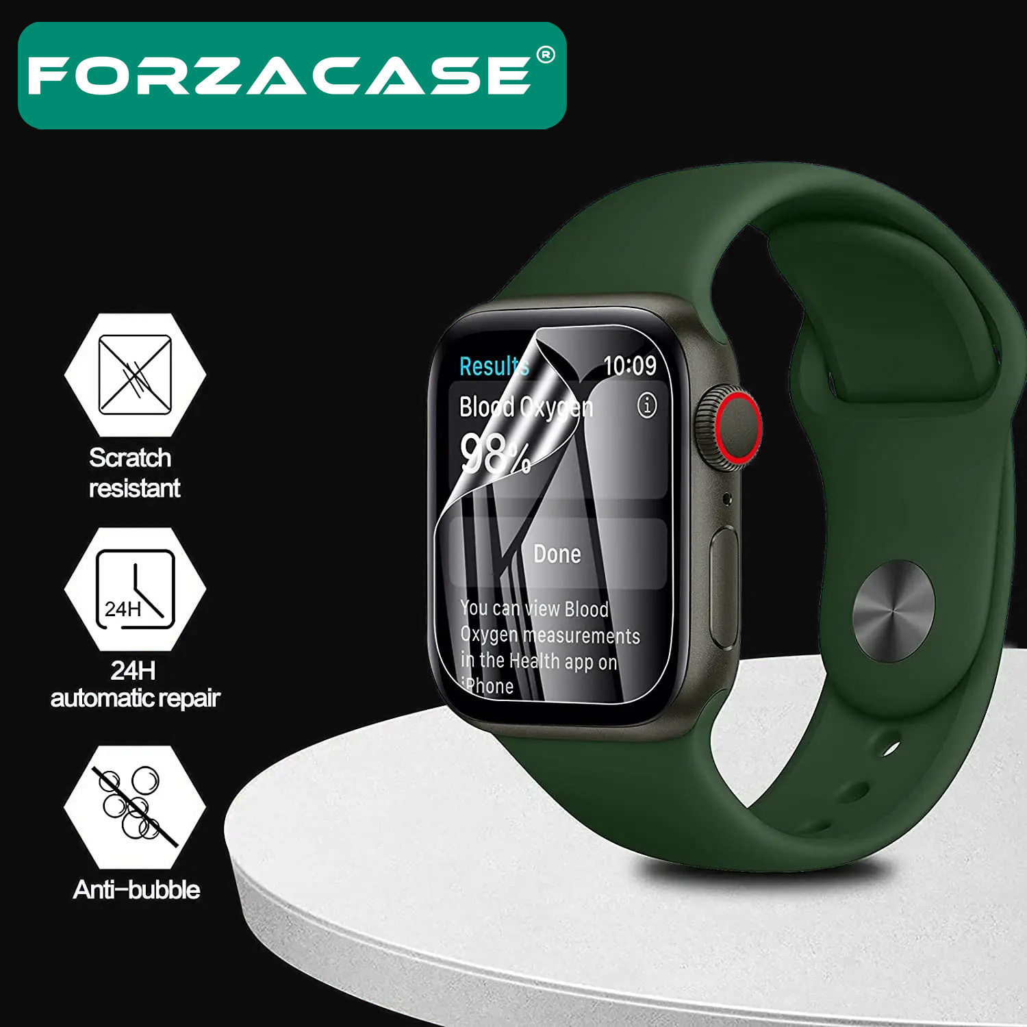 Forzacase Apple Watch 42 mm Saatler ile uyumlu Hydrogel Esnek Ekran Koruma Filmi 2 Adet - FC250