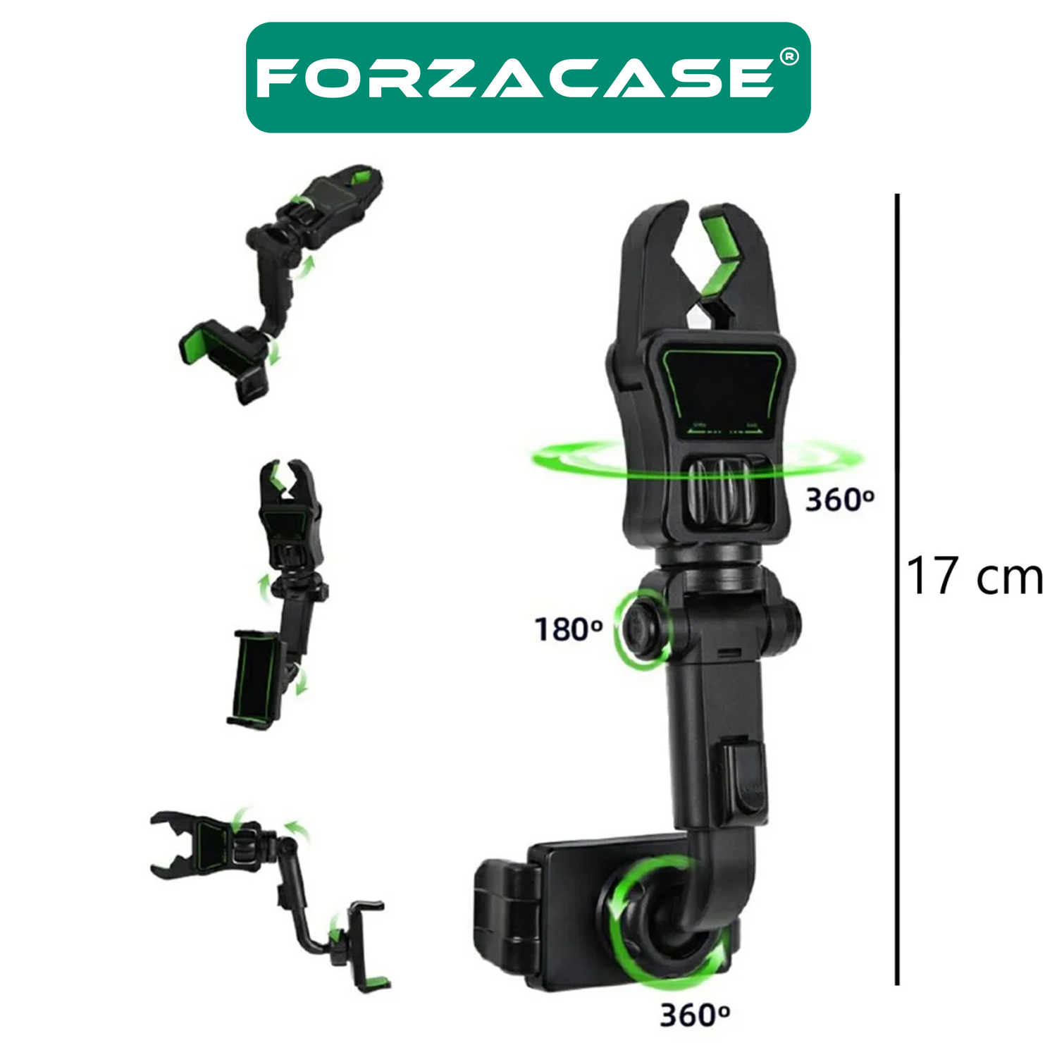 Forzacase Araç İçi Dikiz Aynası Koltuk Arkası Telefon Tutucu - FC252