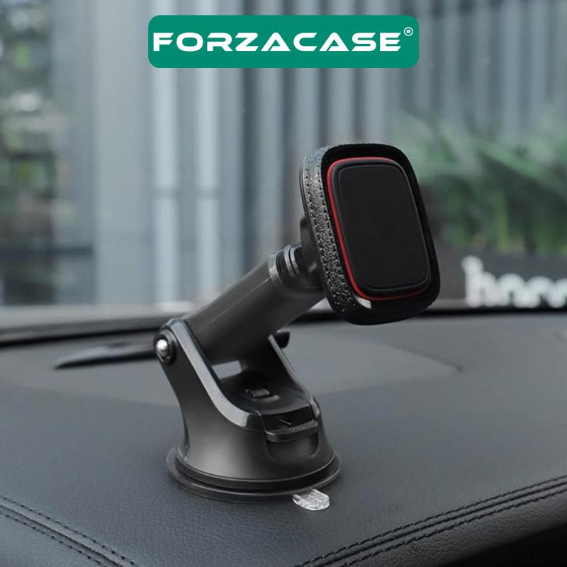 Forzacase 360 Derece Döner Manyetik Araç İçi Vantuzlu Telefon Tutucu Gövde Üstü ve Ön Cam - FC253