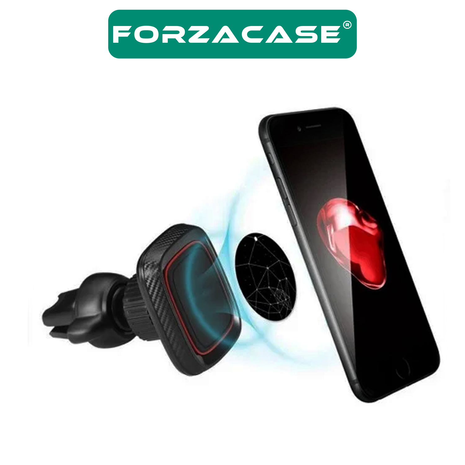 Forzacase Güçlendirilmiş Mıknatıslı Izgaralıktan Araç Içi Telefon Tutucu - FC254