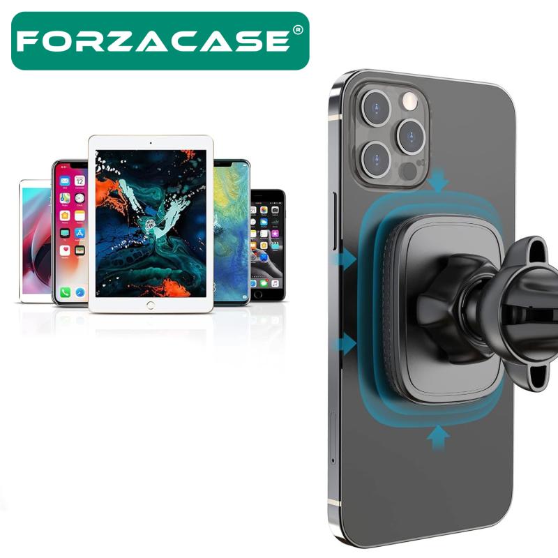 Forzacase Güçlendirilmiş Mıknatıslı Izgaralıktan Araç Içi Telefon Tutucu - FC254