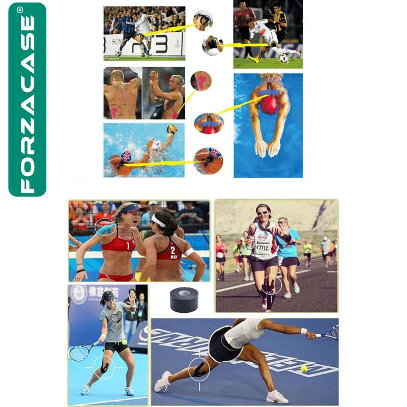 Forzacase Su Geçirmez Pamuk Sporcu Ağrı Bandı Kinesiyoloji Bandı (5m x 5cm)  - FC258