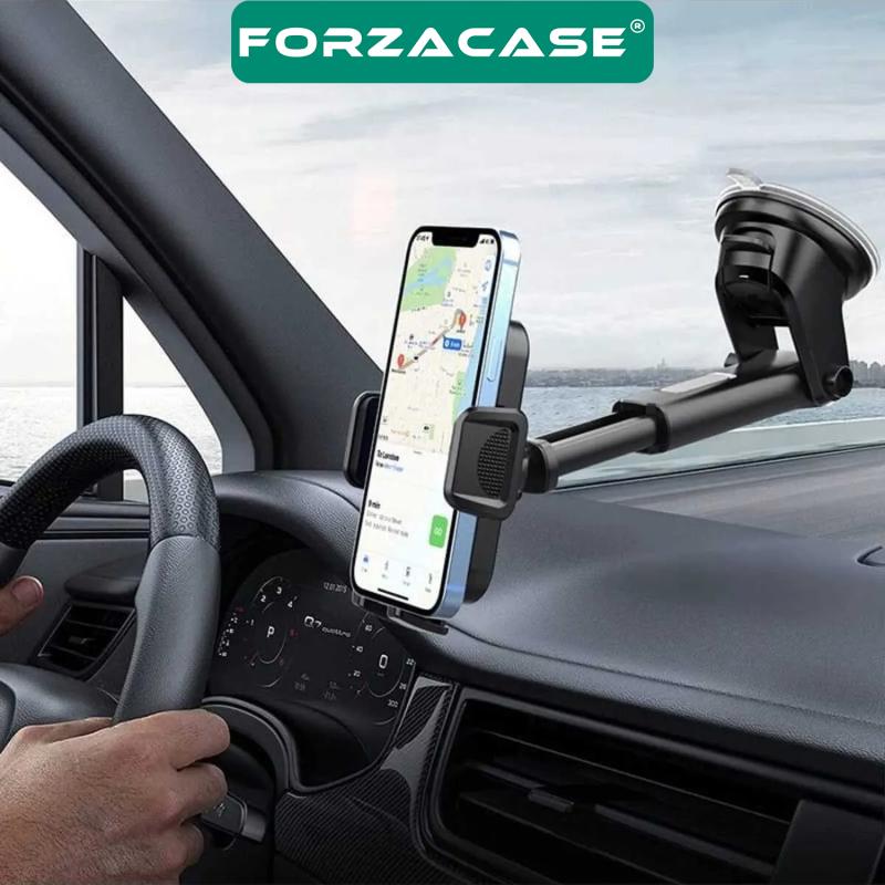 Forzacase 360 Derece Döner Araç İçi Torpido ve Cam Vantuzlu Telefon Tutucu - FC259