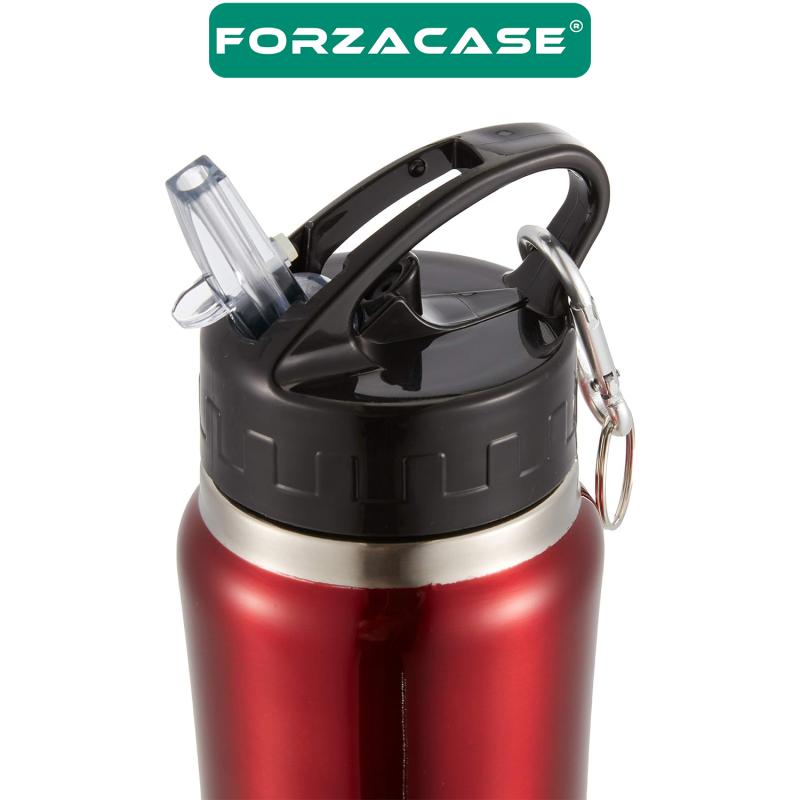 Forzacase Paslanmaz Çelik 750ml 6 Saat Sıcak Soğuk Tutan Pipetli Termos - FC263