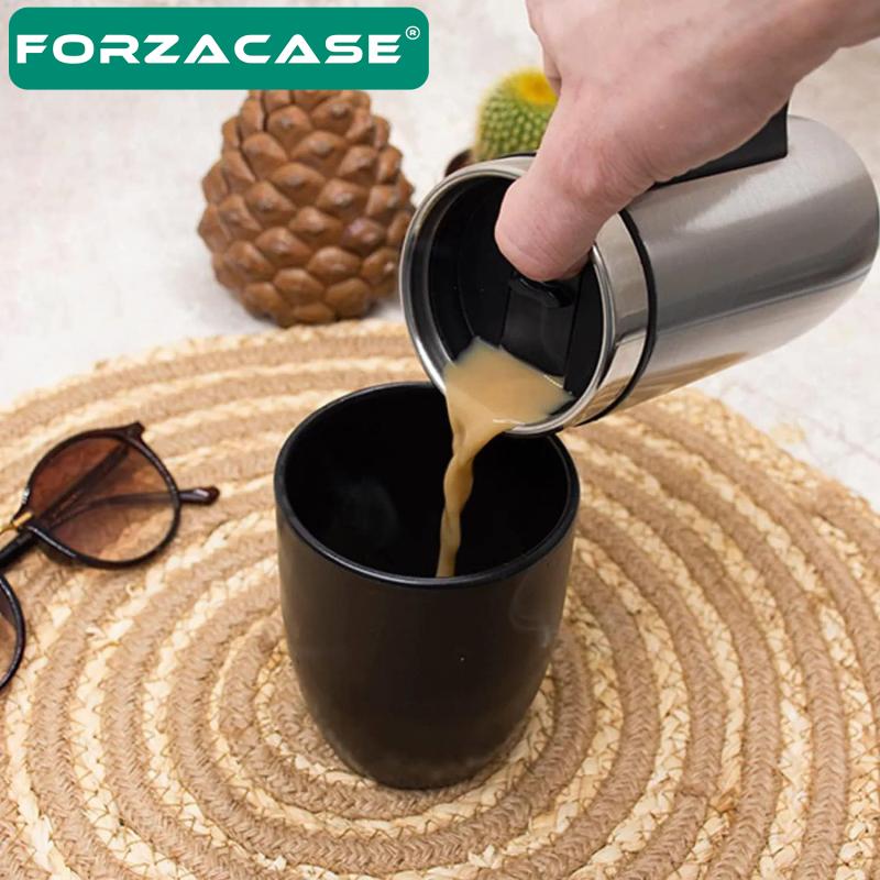 Forzacase Paslanmaz Çelik 200ml 6 Saat Sıcak Soğuk Tutan Kulplu Bardak Termos - FC264