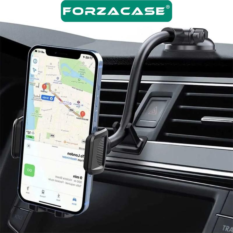Forzacase 360 Derece Döner Araç İçi Torpido ve Cam Vantuzlu Telefon Tutucu - FC261