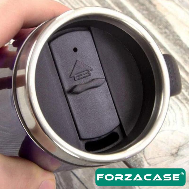 Forzacase Paslanmaz Çelik 200ml 6 Saat Sıcak Soğuk Tutan Kulplu Bardak Termos - FC264