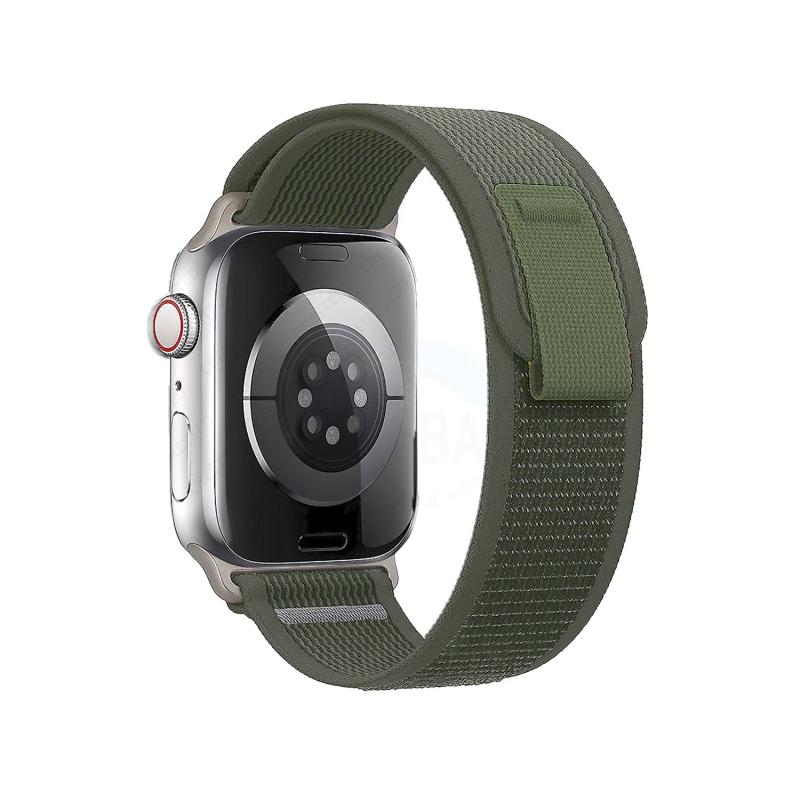 Forzacase Apple Watch Watch Ultra 49 mm uyumlu Trial Cırtlı Hasır Kumaş Kordon Kayış - FC266
