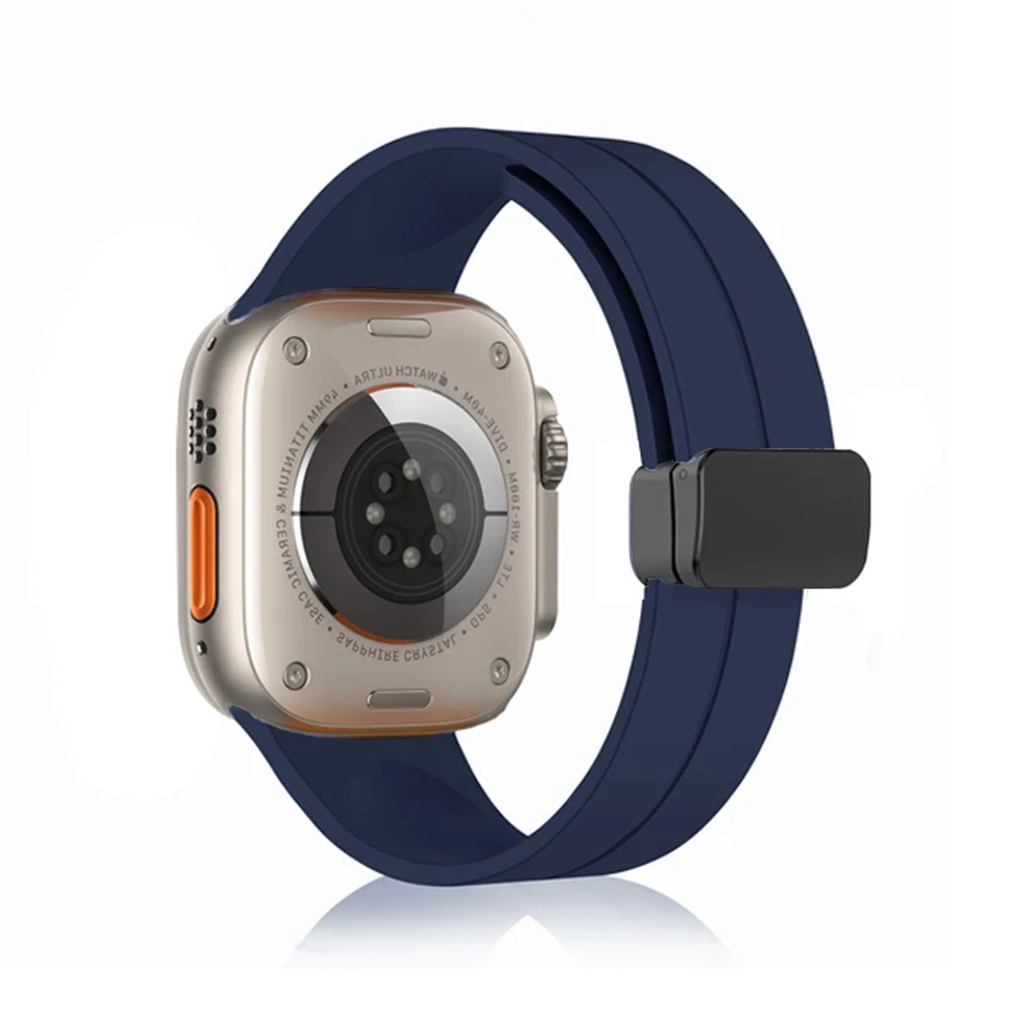 Forzacase Apple Watch Ultra 49mm için Manyetik Tokalı 22mm Silikon Kordon Kayış - FC272