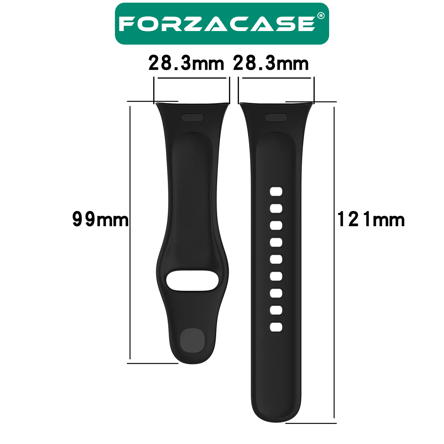 Forzacase Xiaomi Redmi Watch 3 için Silikon Kordon Kayış - FC275