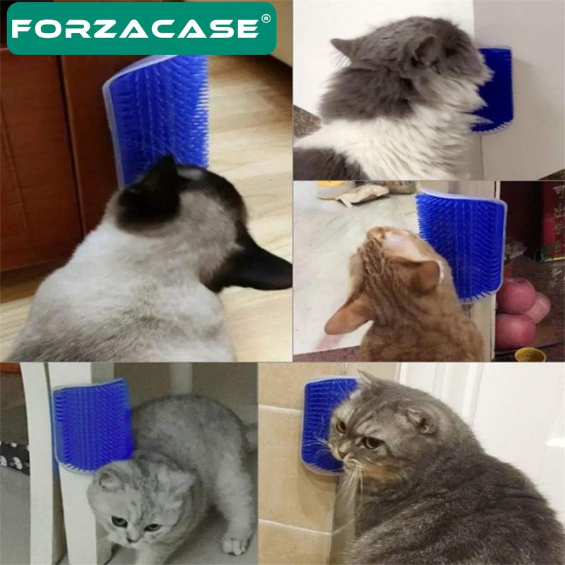 Forzacase Kedi Kaşınma Tarağı Tüy Toplayıcı Tarak Duvar Köşe Kedi Otlu Masaj Oyuncağı  - FC279