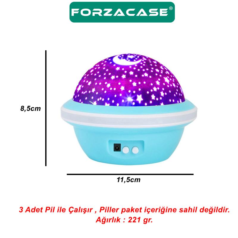 Forzacase Star Master Yıldız Projektör Yansıtmalı Genç Çocuk Odası Masa Gece Lambası - FC298