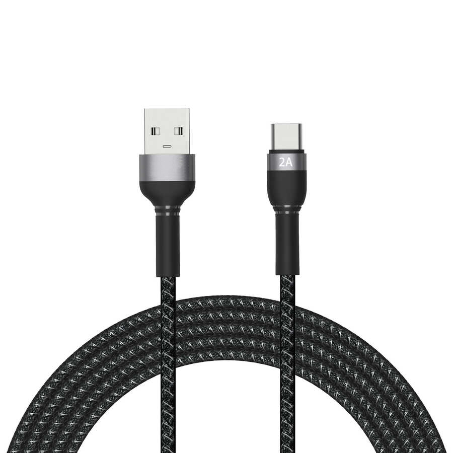 Forzacase Hydra Serisi Type-C USB Örgülü Şarj ve Data Kablosu 2A 3 metre - FC316