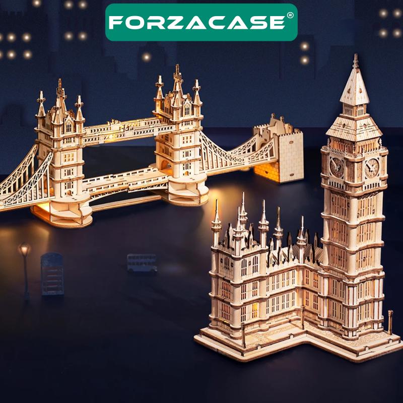 Forzacase 3 Boyutlu Ahşap Mekanik Ev 3D Bulmaca Puzzle Yapboz 40 Parça - FC334
