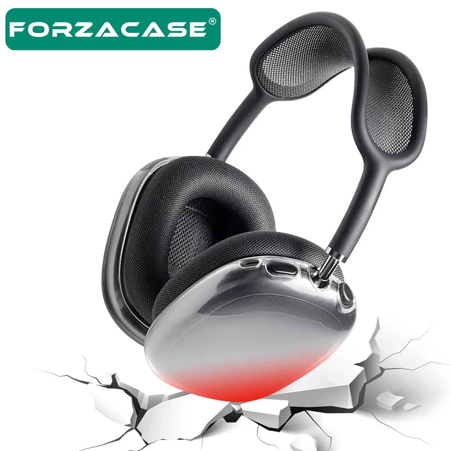 Forzacase Airpods Max ile uyumlu Darbe ve Çizilmelere Karşı Korumalı Silikon Kılıf - FC335