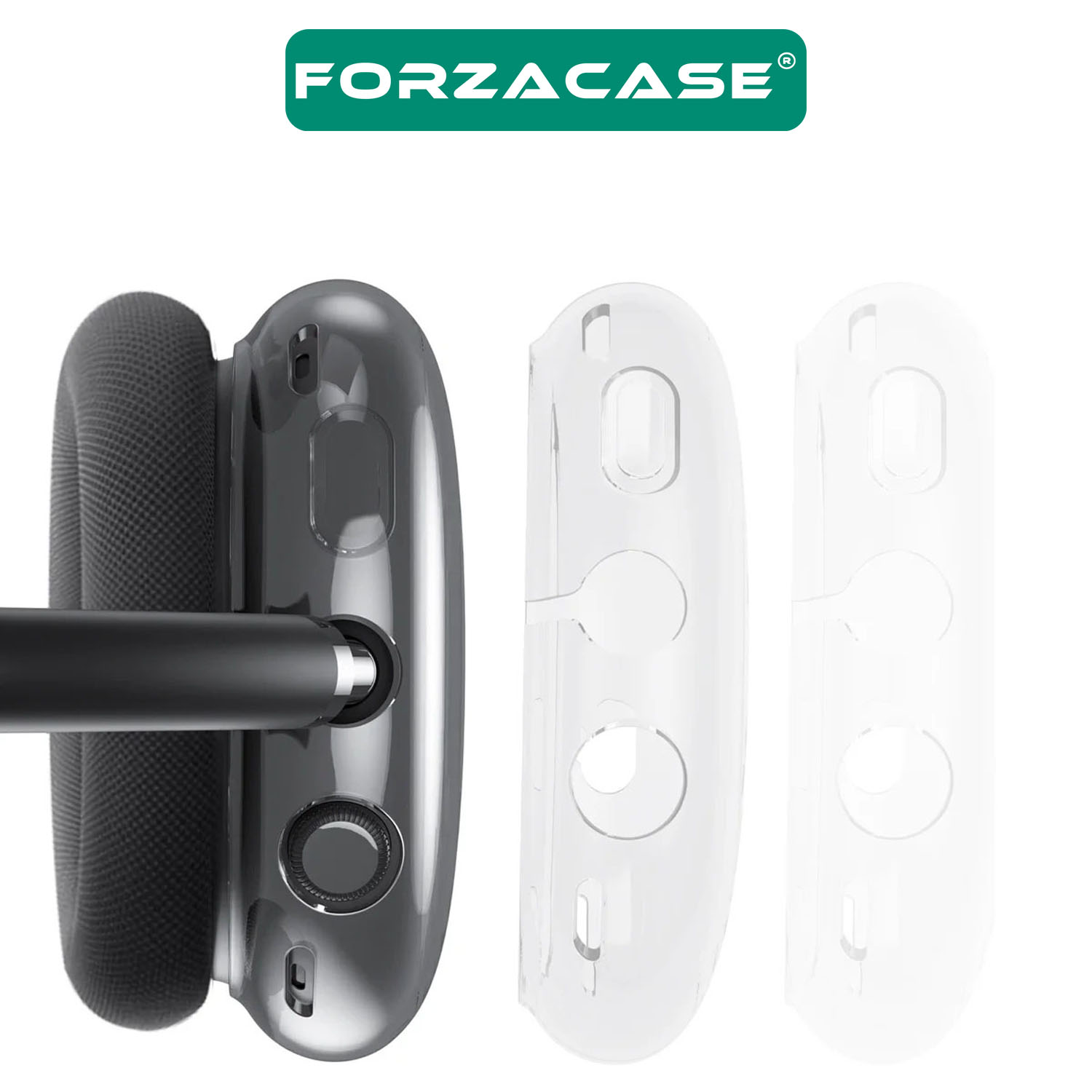 Forzacase Airpods Max ile uyumlu Darbe ve Çizilmelere Karşı Korumalı Silikon Kılıf - FC335