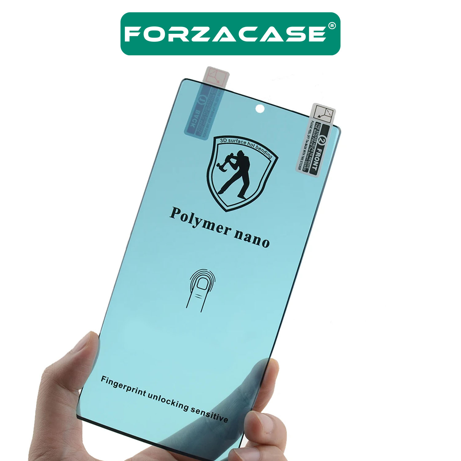 Forzacase Samsung Galaxy S24 Ultra için Çerçeveli Polymer Nano Esnek Ekran Koruyucu Film - FC336