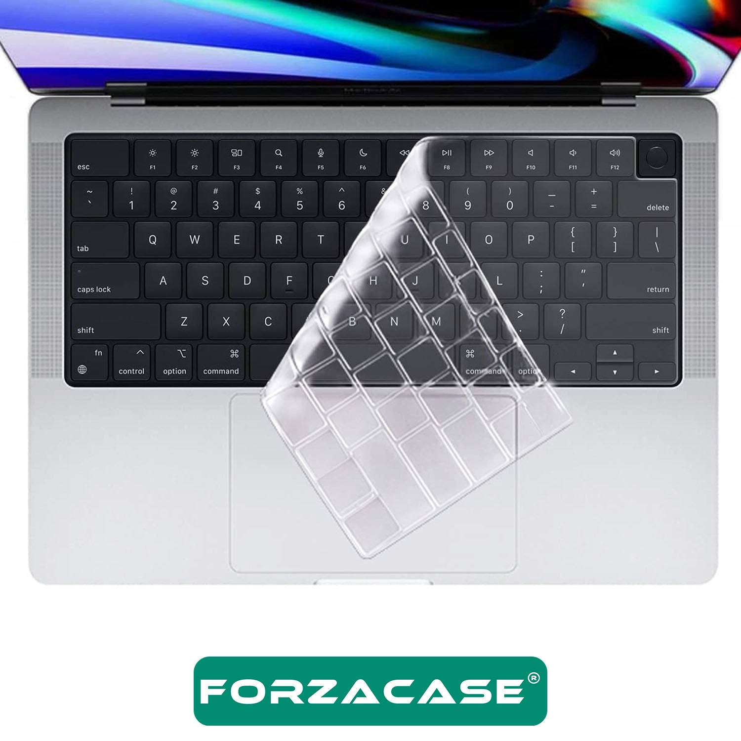 Forzacase Macbook Pro 14 A2442/A2681/A2779 uyumlu Silikon Klavye Koruması US / Amerikan - FC338