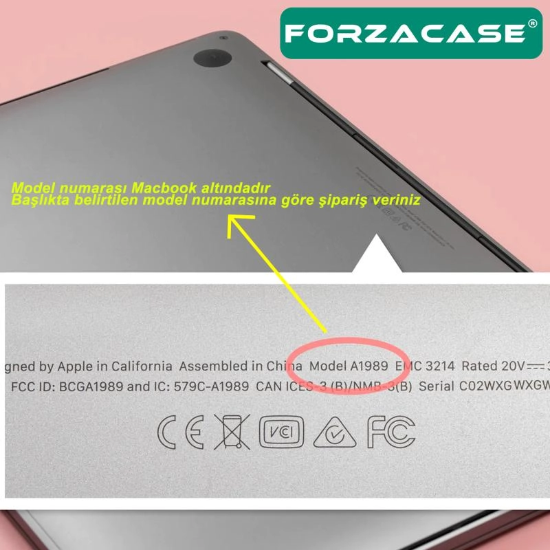 Forzacase Macbook Pro 16 A2485 / A2780 uyumlu Silikon Klavye Koruması US / Amerikan - FC338