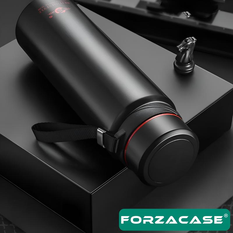 Forzacase Paslanmaz Çelik 1 Litre Sıcak Soğuk Tutan Çay Kahve Su Termosu Kamp Termosu - FC353