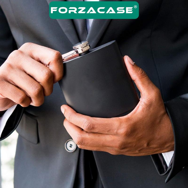 Forzacase Taşınabilir Paslanmaz Çelik İçeçek Matarası Cep Şişesi 7 oz / 205 ml - FC355