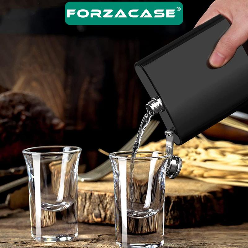 Forzacase Taşınabilir Paslanmaz Çelik İçeçek Matarası Cep Şişesi 6 oz / 180 ml - FC354