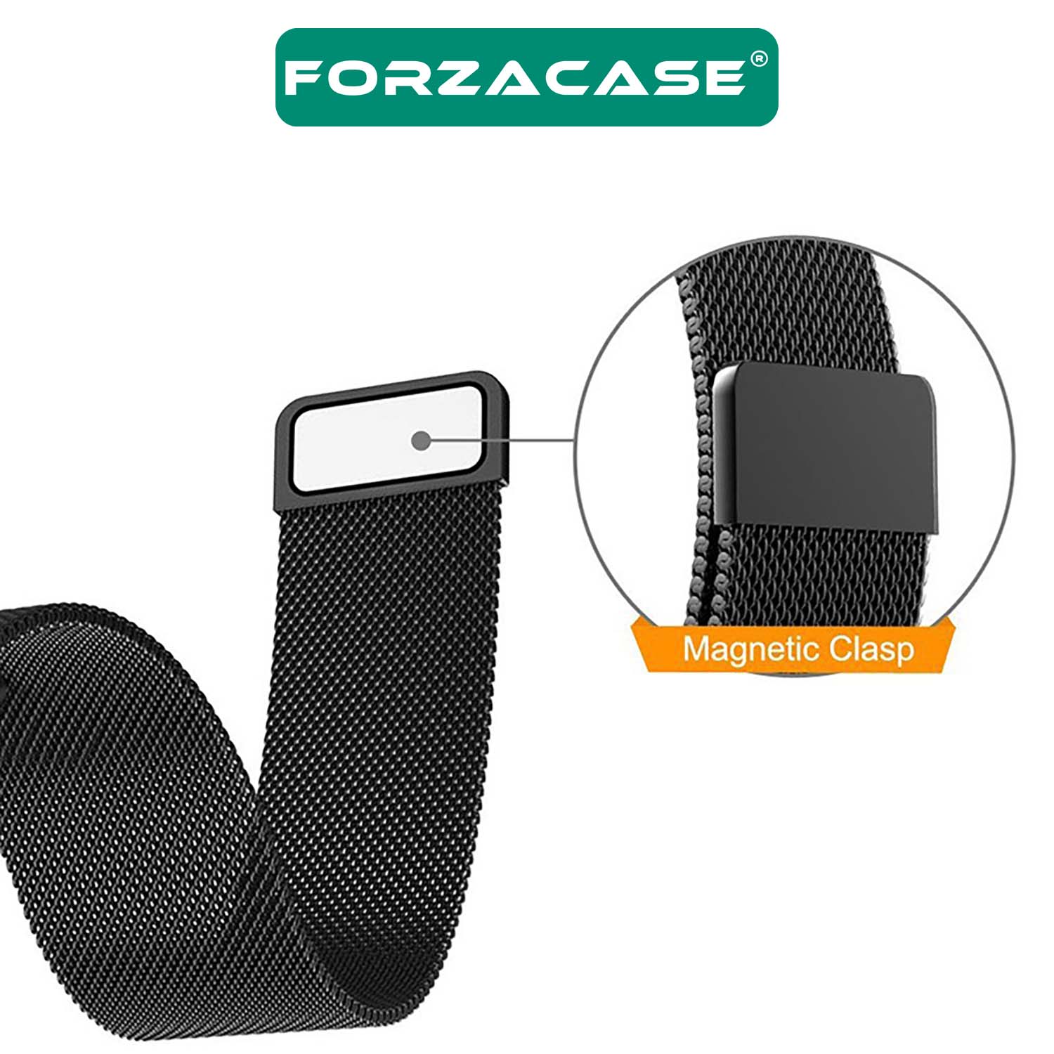 Forzacase Huawei Watch GT4 41mm Metal Mıknatıslı Kordon Kayış + Ekran Korumalı Silikon Kılıf - FC356