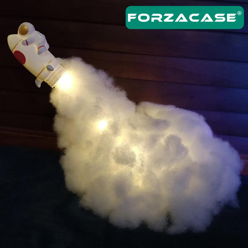 Forzacase Uçan Astronot Tasarımlı Dekoratif Gece ve Masa Lambası - FC362