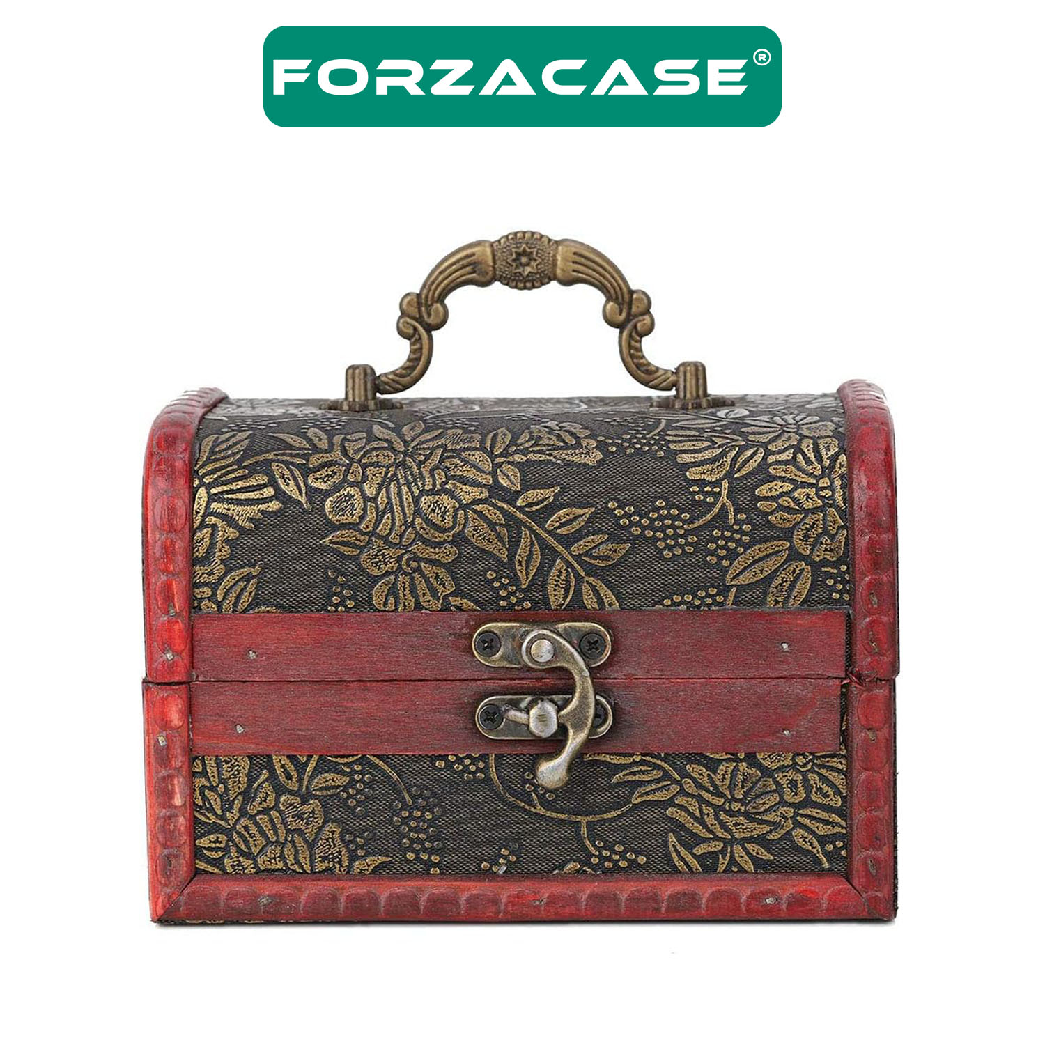 Forzacase 3’lü Vintage Nostalji Ahşap Deri Sandık Kutusu 3 Boy Mücevher Takı Saklama Kutusu - FC365