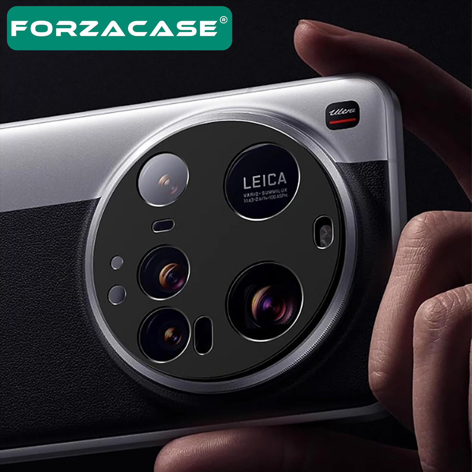Forzacase Xiaomi Mi 15 Ultra ile uyumlu Kamera Lens Koruma Halkası Siyah - FC377