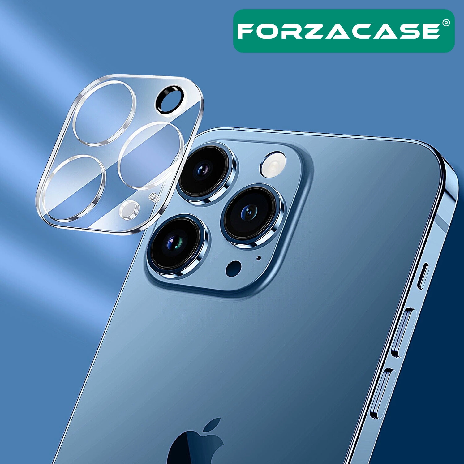 Forzacase iPhone 17 Air ile uyumlu Kamera Lens Koruyucu Cam Filmi Şeffaf - FC378