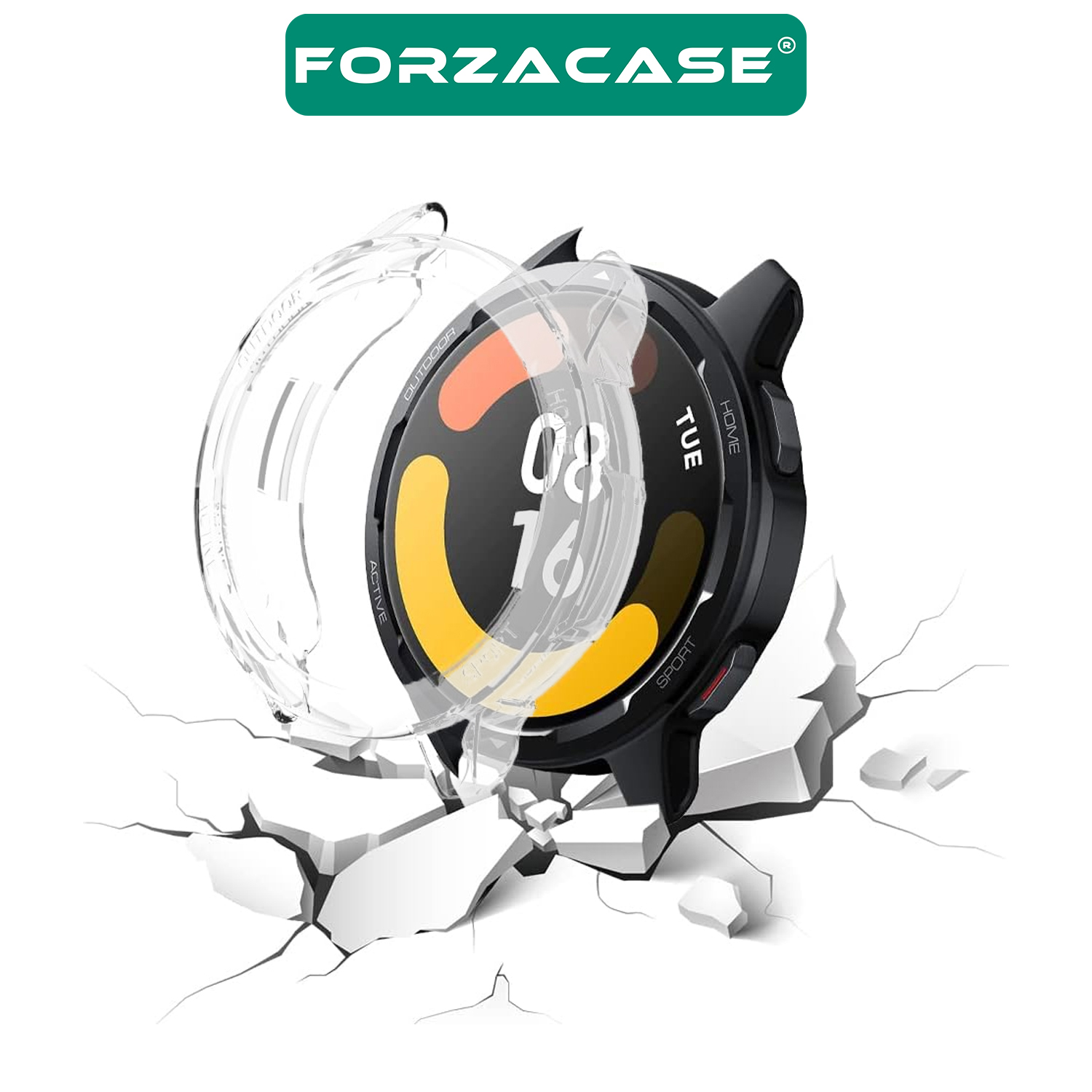 Forzacase Xiaomi Watch Color 2 Önü Açık Mat Silikon Kılıf - FC380