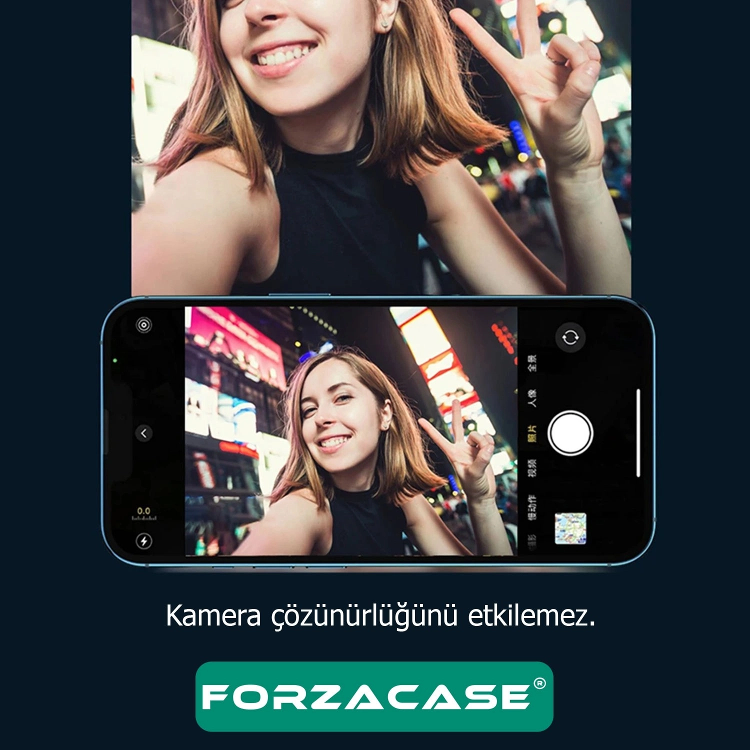 Forzacase iPhone 17e ile uyumlu Kamera Camı Lens Koruyucu Halka Seti - FC381