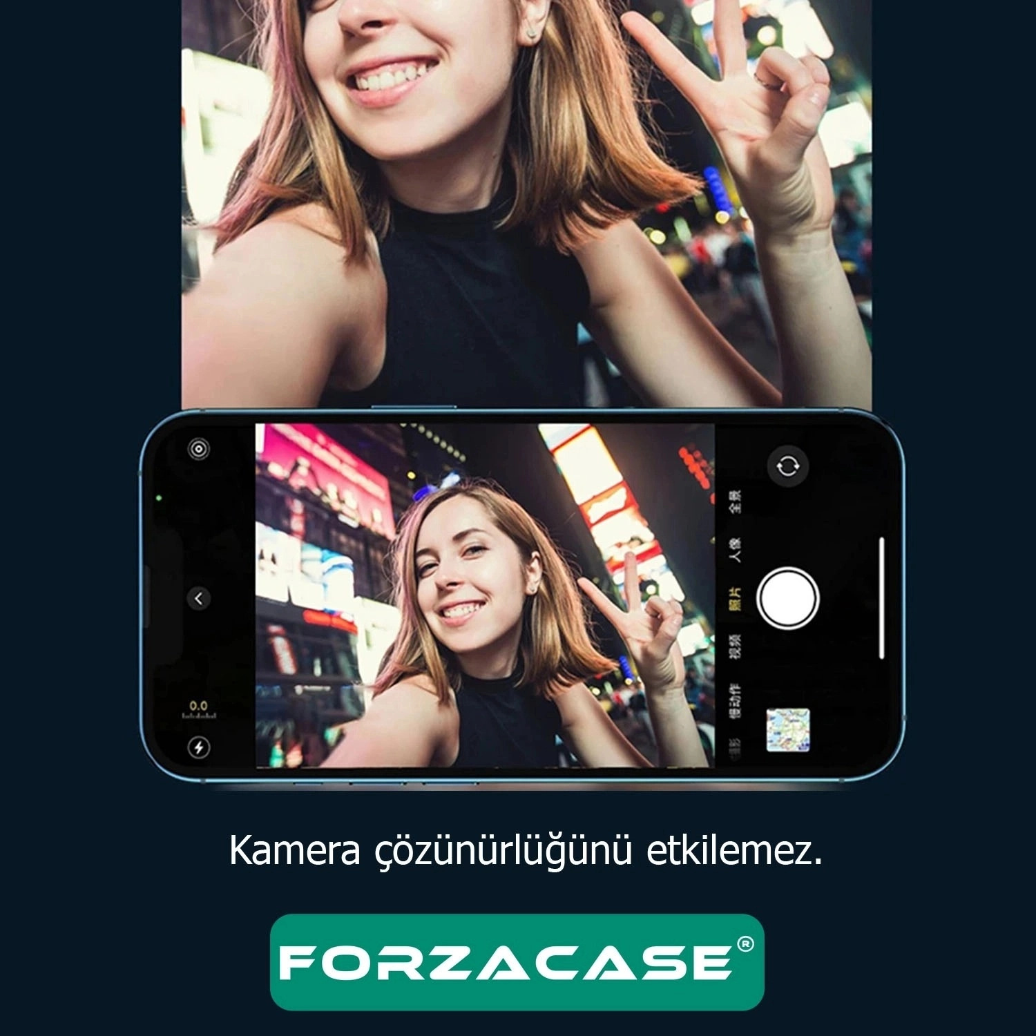 Forzacase Xiaomi 17 Pro Max ile uyumlu Kamera Camı Lens Koruyucu Halka Seti - FC381