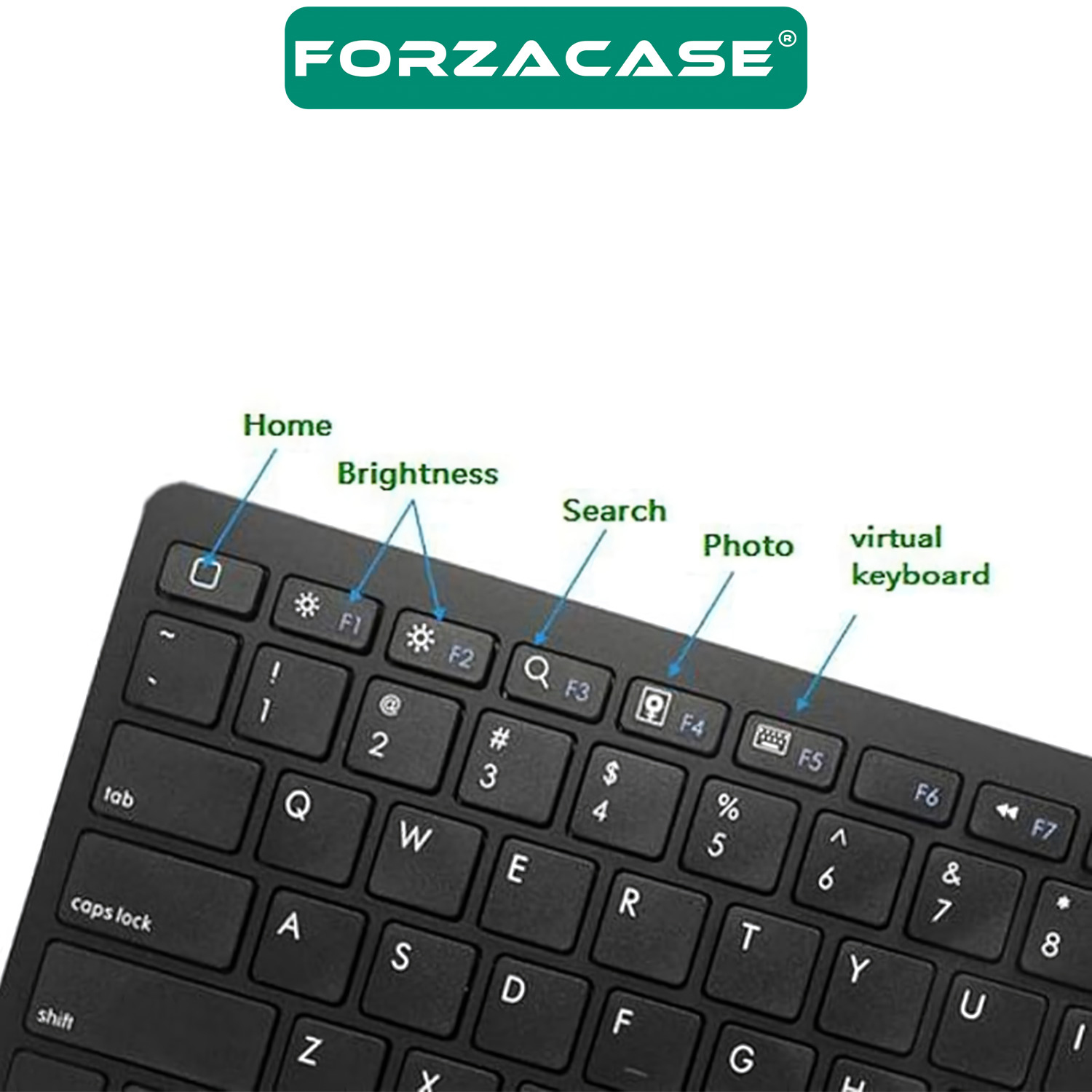 Forzacase 2.4 GHz USB Kablosuz Klavye ve Mouse Seti - FC384