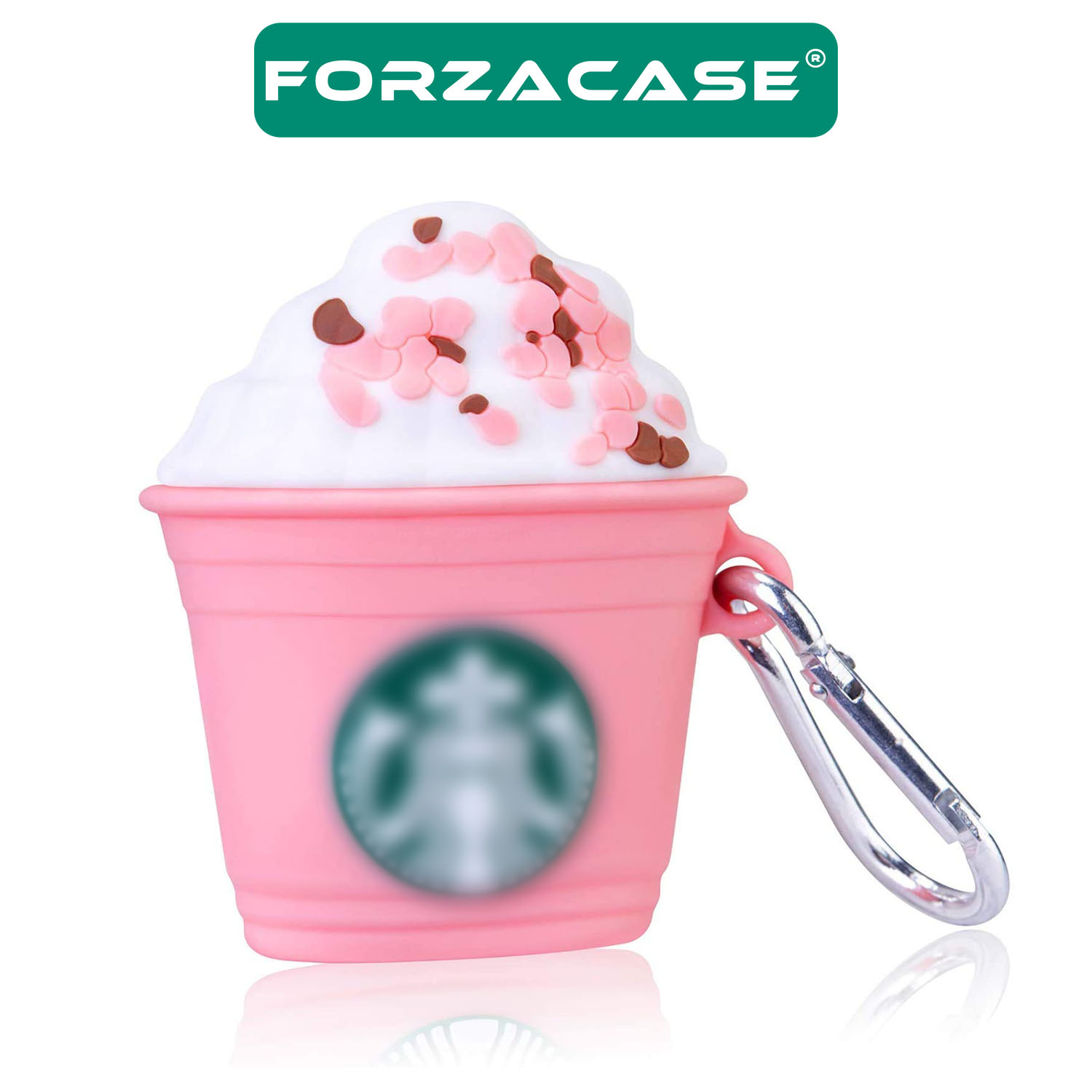 Forzacase Airpods 1 / 2 uyumlu Desenli Anahtar Askılıklı Bluetooth Kulaklık Kılıfı - FC387